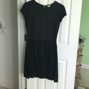 NWT Silk dress with lace skirt